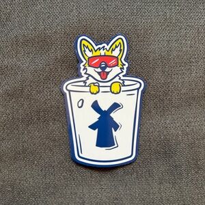 New Dutch Bros pup cup magnet